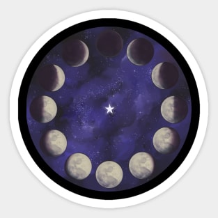 Moon Cycle Sticker